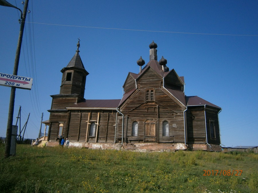 Деревянная церковь в селе Барабаново