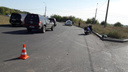 На кольце Южного шоссе мотоциклист подрезал «Хёндэ», в котором находился ребенок