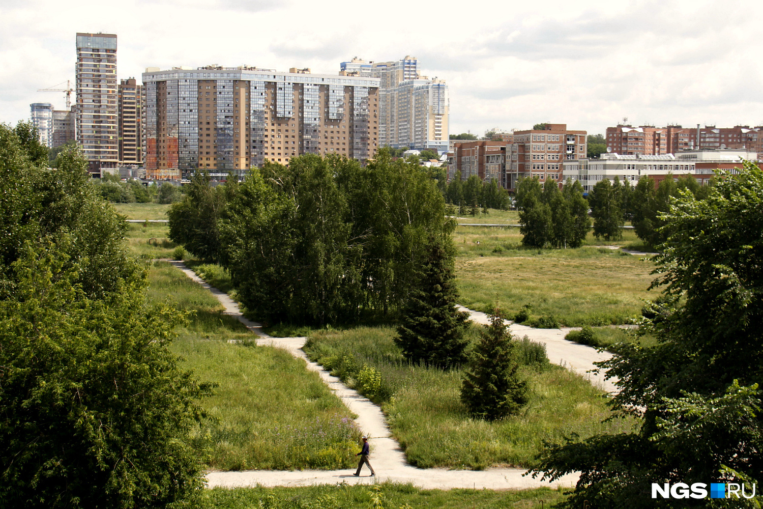Зеленая зона вдоль Ипподромской, которая официально называется Аллея городов Зеленая зона вдоль Ипподромской, которая официально называется Аллея городов