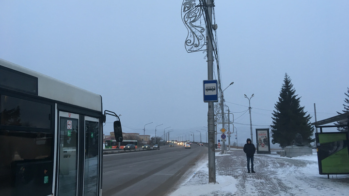 Сильный ветер и -15: в Красноярске резко испортилась погода