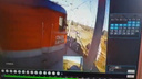 Сносил всё на своём пути: появилось видео, как в Ярославской области локомотив сошёл с путей