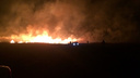 Ночное зарево: масштабный пожар произошёл возле управления «Газпрома» под Челябинском
