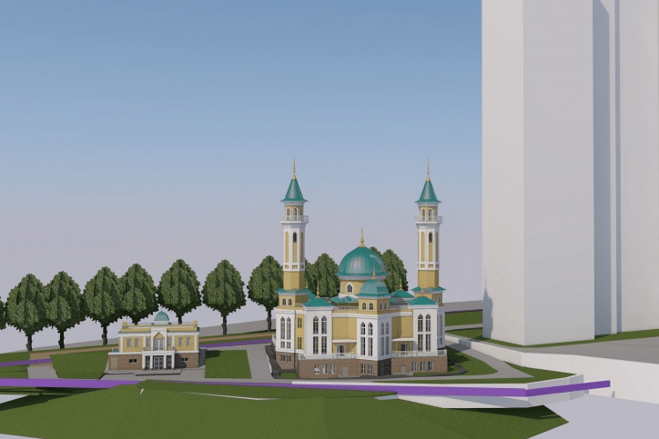 Мечеть рассчитана на 450 человек