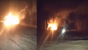 «Пламя жарило, дым валил»: на М-5 в Самарской области фура выгорела дотла