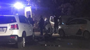 Два человека пострадали в столкновении трёх иномарок на Толмачевском шоссе