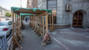 В Челябинске оштрафовали строителей, ремонтирующих фасады на проспекте Ленина