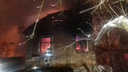 Жилой дом полностью сгорел сегодня ночью в центре Нижнего Новгорода