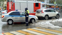В центре Ростова на Пушкинской выставили оцепление из-за двух бесхозных сумок