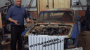 Видео: новосибирцы заменили в машине радиатор на батарею