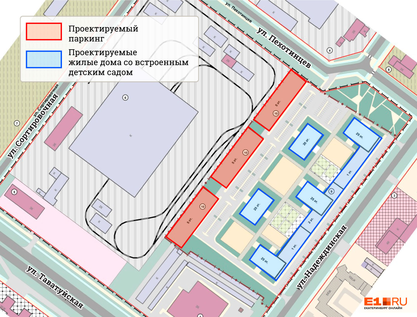 План застройки сортировки екатеринбург