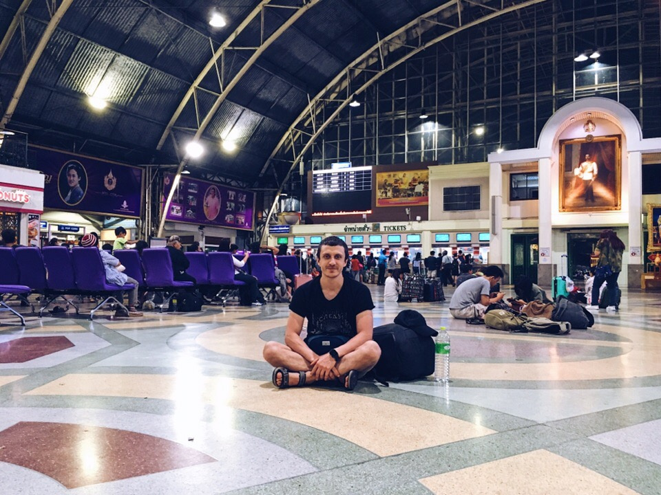 Так выглядит железнодорожный вокзал Hua Lamphong в Бангкоке 