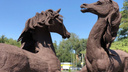 Скульптуры лошадей вернули на прежнее место возле старого ростовского аэропорта