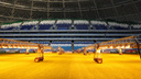 Газон «Самара Арены» прогревают осветительными приборами перед матчем с «Ростовом»