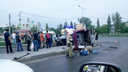 Пробил минивэн на выезде: на Московском шоссе произошло ДТП с перевертышем