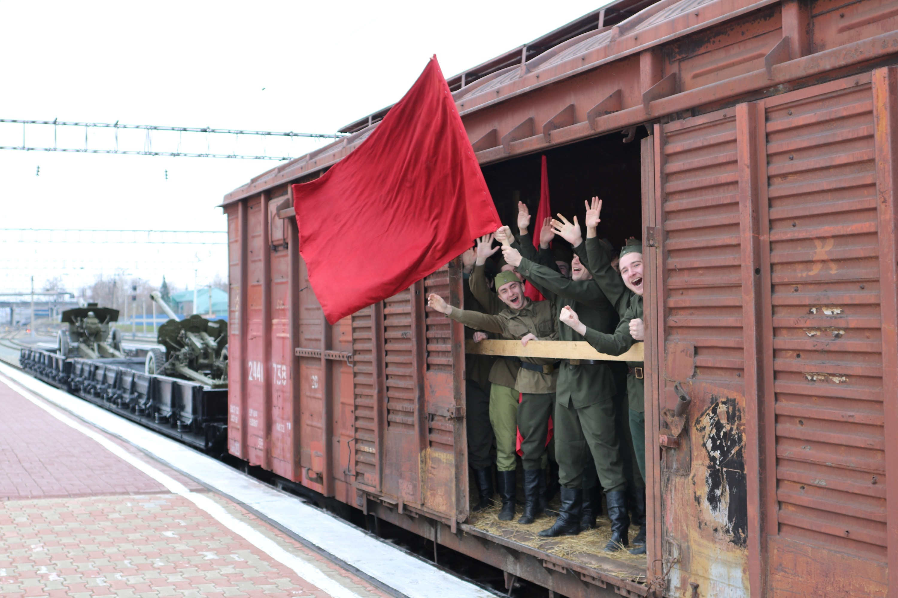 Поезд победы внутри фото