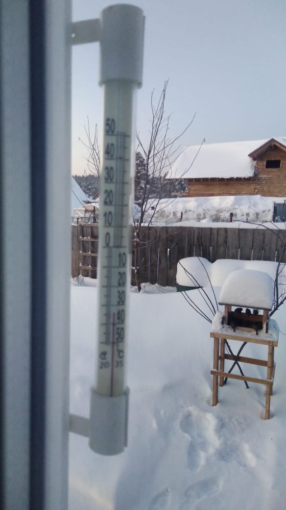 В пригороде Новосибирска мороз ставит рекорды
