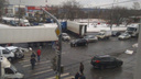 Появилось видео страшной аварии около Мызинского моста
