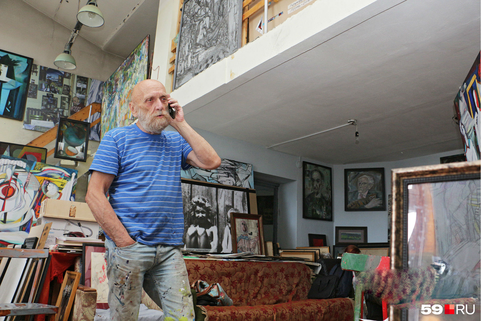 Известный пермский художник Юрий Лапшин спокойно относится к произошедшему