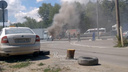 Огонь из-под капота: в Аксае загорелся грузовик