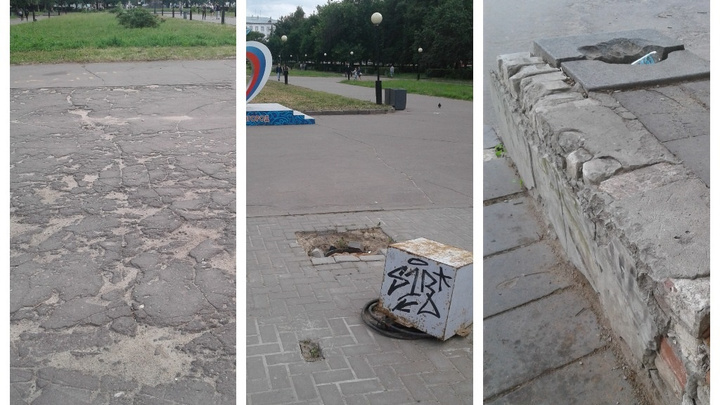 «Здесь можно свернуть себе шею»: нижегородка показала разруху на площади Горького