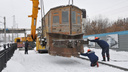 Музей ЮУЖД под открытым небом пополнила машина, 90 лет назад расчищавшая рельсы от снега
