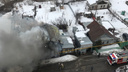 В Самаре в районе Постникова оврага горел частный дом на двух хозяев