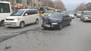 На Титова столкнулись три иномарки — пострадал 5-летний ребёнок