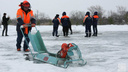Разрушители льда: бригада «Водного союза» начала распиловку возле курганской плотины