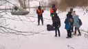 В Ярославле спасатели со льда Волги увели четверых детей