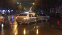 Авария под дождём: «Рено» врезался во встречную «Тойоту», один человек в больнице