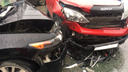 Авария с двумя «Хондами» собрала пробку на Богдана Хмельницкого в вечерний час пик
