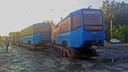 В Новосибирск привезли собянинские трамваи