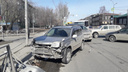 Четыре машины заблокировали проезд по Владимировской: пробка на полтора километра