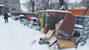 Новосибирск утонул в мусоре в первый день нового года