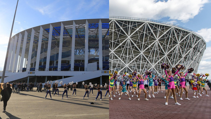 Двое из ларца: сравниваем футбольные стадионы в Нижнем Новгороде и Волгограде