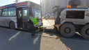 В Перми автобус нелегального маршрута 98Т арестовали за долги владельца