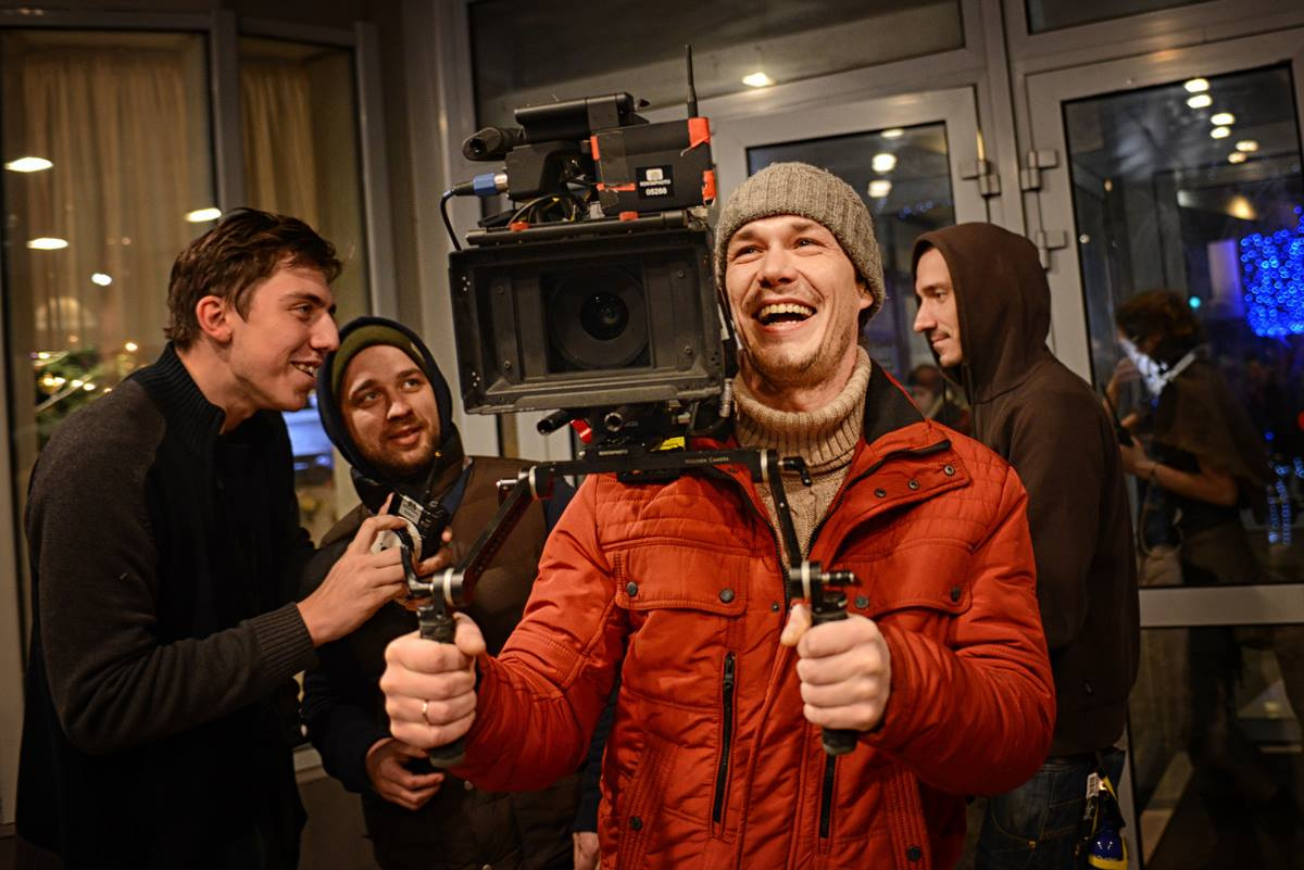 Съемки фильма "Дурак". Съемки фильма "Дурак".