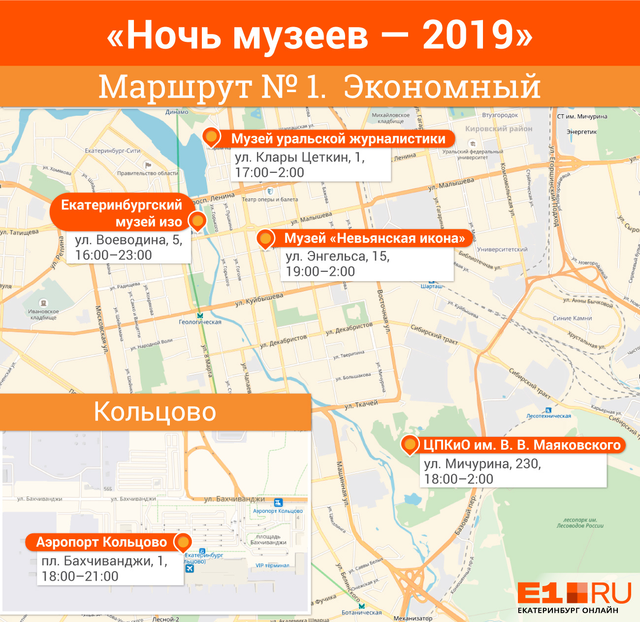 Ночь музеев карта