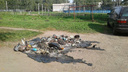 Некуда выкидывать мусор: в Ярославле массово выжигают контейнерные площадки