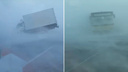 «В кювете валяются машины»: в Норильске опубликовали шокирующее видео с ураганным ветром