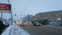 На улице Кирова рядом с Восходом остановились троллейбусы