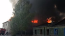 Жуткий треск и адское пламя: очевидцы сняли на видео крупный пожар в Новосемейкино