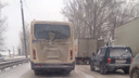 Пробки на весь день: Бердское шоссе осталось без светофора на Матвеевке
