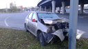 «Припаркованный в столб»: аварийный комиссар обнаружил на площади Будагова такси без водителя