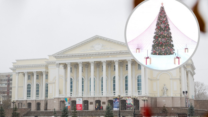У кого выше? Главная тюменская ёлка попала в топ-5 самых высоких новогодних деревьев России