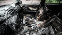 В Ворошиловском районе Волгограда ночью сгорела Audi-80