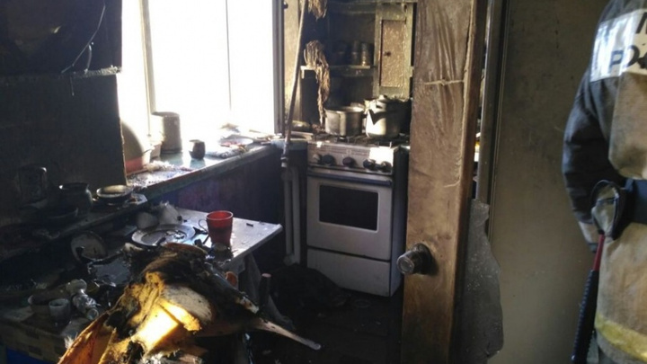В башкирской однокомнатной квартире сгорела женщина