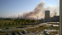 Огненный день: в Ростове на Западном и Суворовском полыхают сразу два ландшафтных пожара