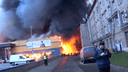 «Еще минута, и мы бы сами загорелись»: в Санкт-Петербурге огонь уничтожил гипермаркет «Лента»
