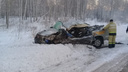 Месиво на трассе: водитель «Тойоты» погиб во встречной аварии с фурой под Новосибирском